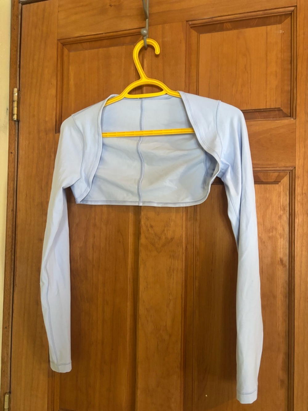 lululemon athletica light blue cropped shrug